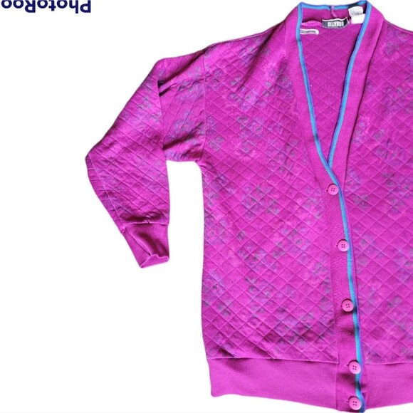 VINTAGE Gitano FLORAL CARDIGAN - 1990s - SMALL - Picture 2 of 9